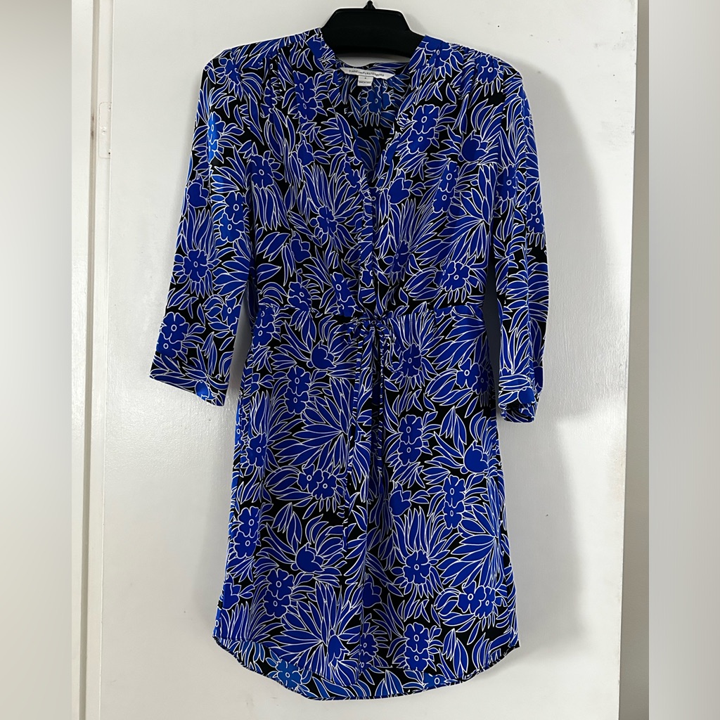 Dvf Timeless Silk Dress, Size 6